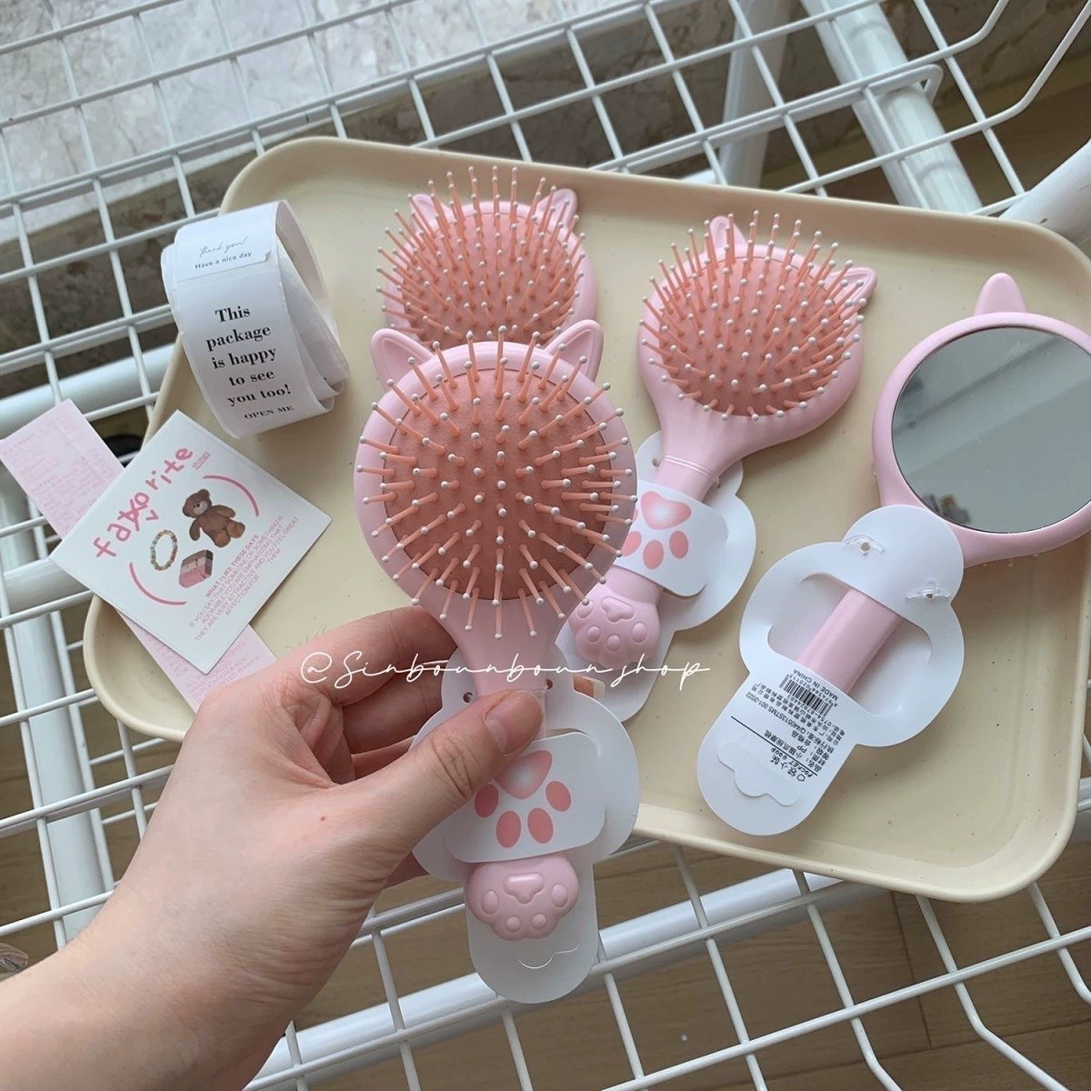 Genuine cute brush, children's handheld soft heel