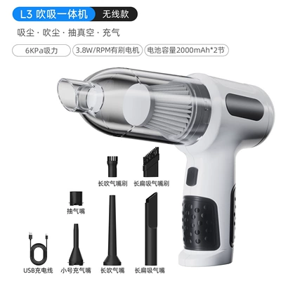 [Premium Selection] Car Vacuum Cleaner Tozsoranlar - l3-white-brushed-6000pa4000mah