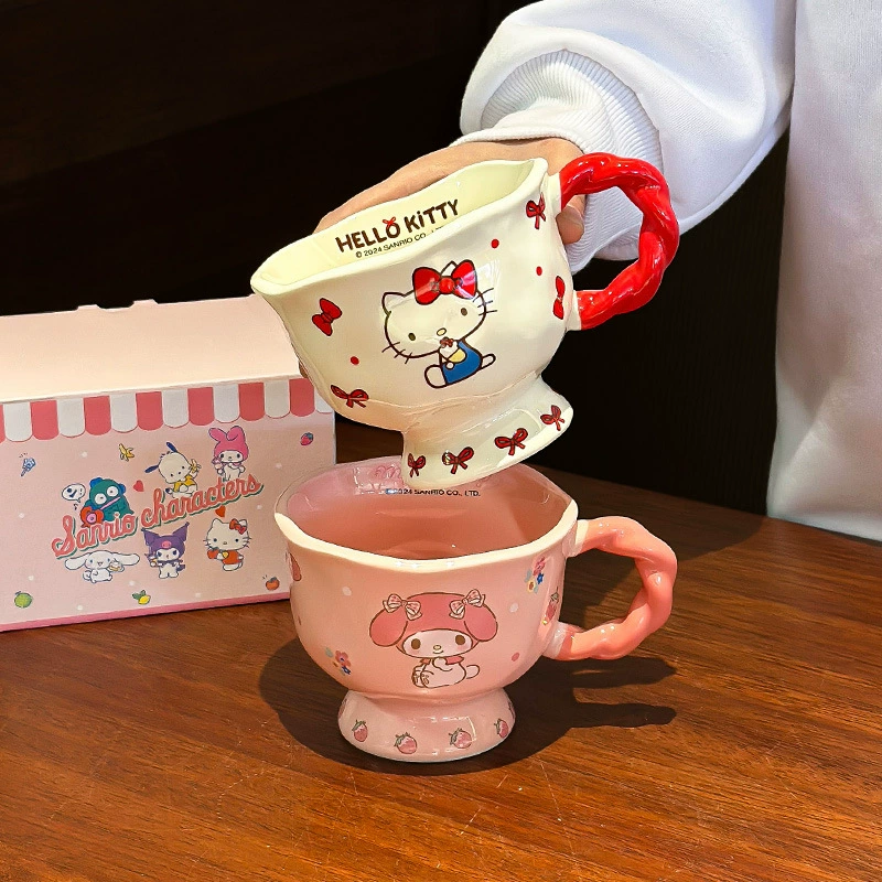 Кружка Sanrio Hello Kitty, подарок на день рождения, сувенир для пары, стильная чашка для девушки