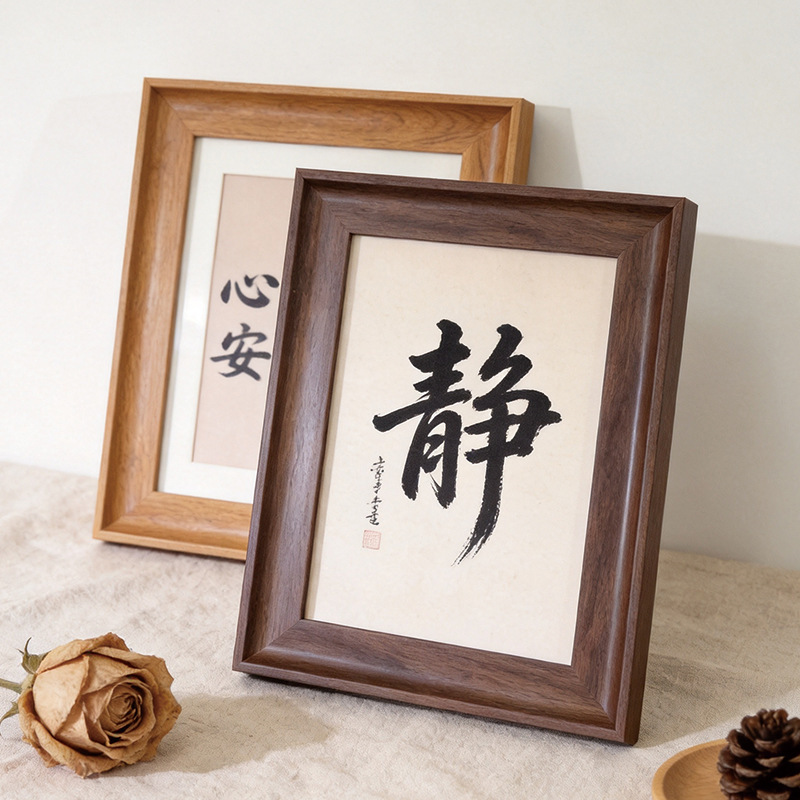 American-Style Wooden Photo Frame 678inch A4 Wall-Mounted Picture Frame for Calligraphy Inspirational Artwork, High-End Vintage Photo Frame, Empty Frame American-Style Wooden Photo Frame 678inch A4 Wall-Mounted Picture Frame for Calligraphy Inspirational Artwork, High-End Vintage Photo Frame, Empty Frame