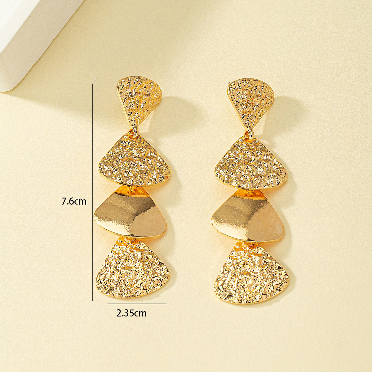 25g Weight Drop Earrings Classification 1 Pair Vintage Style Geometric Solid Color Plating Alloy Drop Earrings