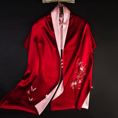 手作りの蘇刺繍のシルクのストールの女性の绢糸の喜姑のチャイナドレスのストールの長いタイプの贈り物のお母さんの刺繍のマフラー