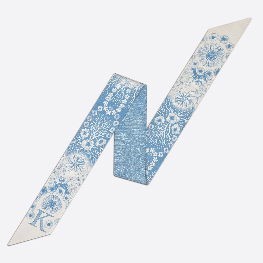 20g Weight Silk Scarf Classification Daily Occasion Silk Material Letter Pattern All Seasons Season Women'S Gender Printing Design Fashion Style Women's Fashion Letter Silk Printing Silk Scarves 16