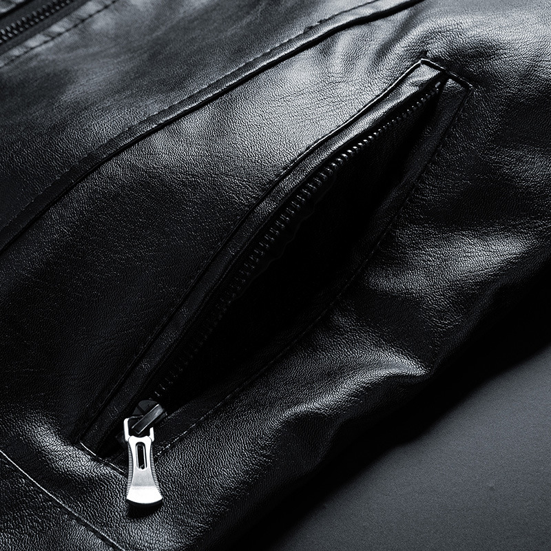 Men's Clothing leather jacket men's coat spring and autumn ins trendy men's clothing autumn and winter workwear leather jacket_voghion.com