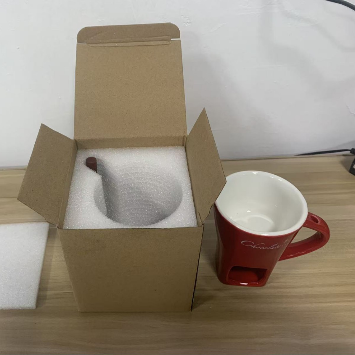 Creativo horno de fusión de chocolate de doble oído queso caliente taza de olla caliente restaurante vela grande tazón de cerámica