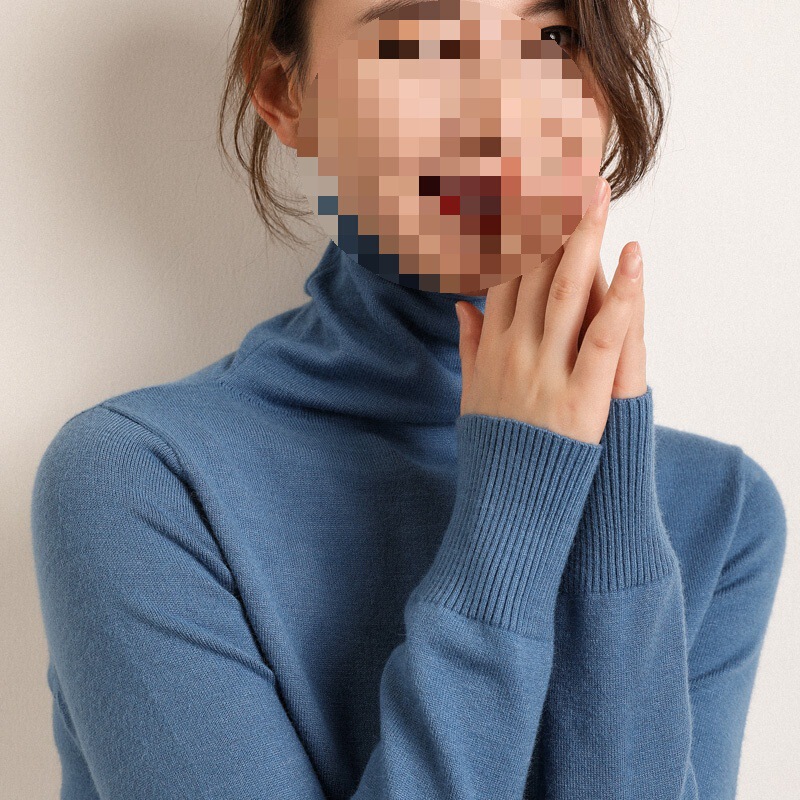 Large quantity of preferential affordable autumn and winter high collar sweater women's pile collar all-match pullover sweater slim-fit base sweater Large quantity of preferential affordable autumn and winter high collar sweater women's pile collar all-match pullover sweater slim-fit base sweater