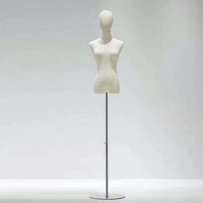 Modelo de accesorios tienda de ropa de mujer cuerpo completo modelo estante de ropa de mujer estante de muñeca de medio cuerpo humano estante de exhibición de ventana