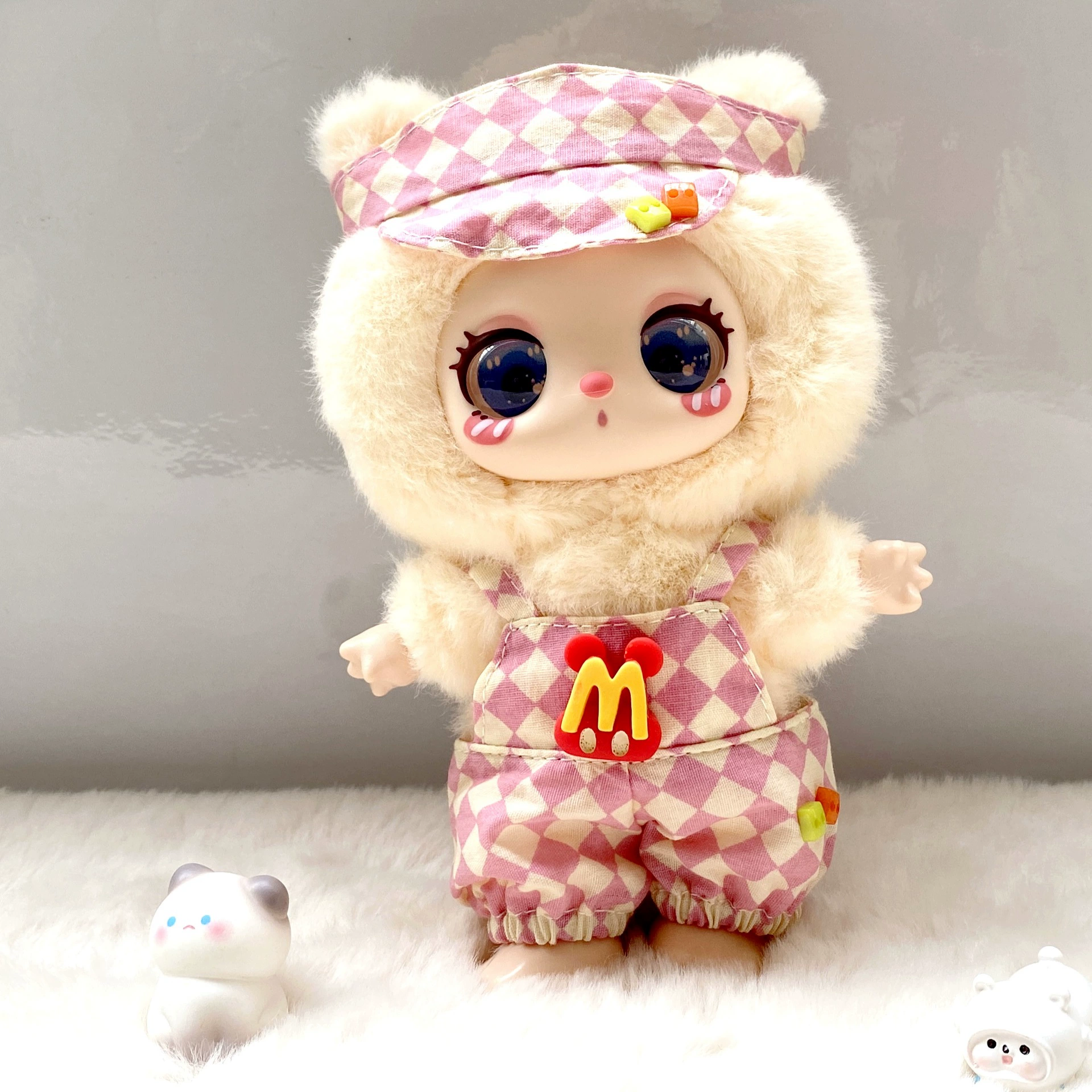 Doll plastic, overall for dressing up, second generation, children's clothing