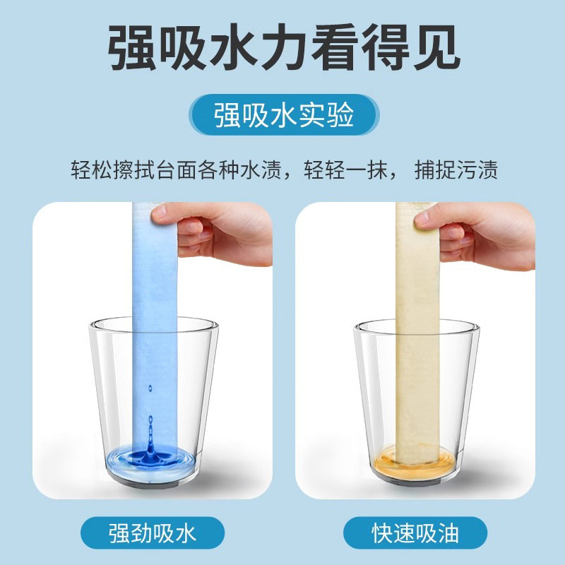 キッチン使い捨て雑巾、怠け者用吊り下げ家庭用掃除用食器洗い布、乾湿両用取り外し可能な吸収性雑巾|undefined