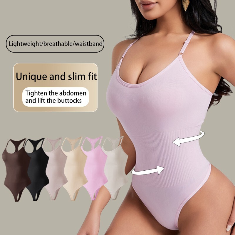 European and American Cross-border Body Shaping Clothes Vests-style Strap T-breasted Body-suit Postpartum Body-suit