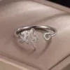 D1: Deng single silver ring - other surnames consult customer service