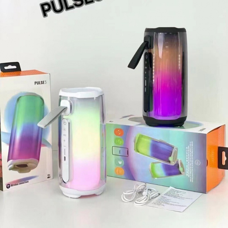 送料無料脈動 5 スピーカーフルスクリーンカラフルなライト高品質低音クール PLUSE5 インターネット有名人ポータブルポータブルスピーカー|undefined