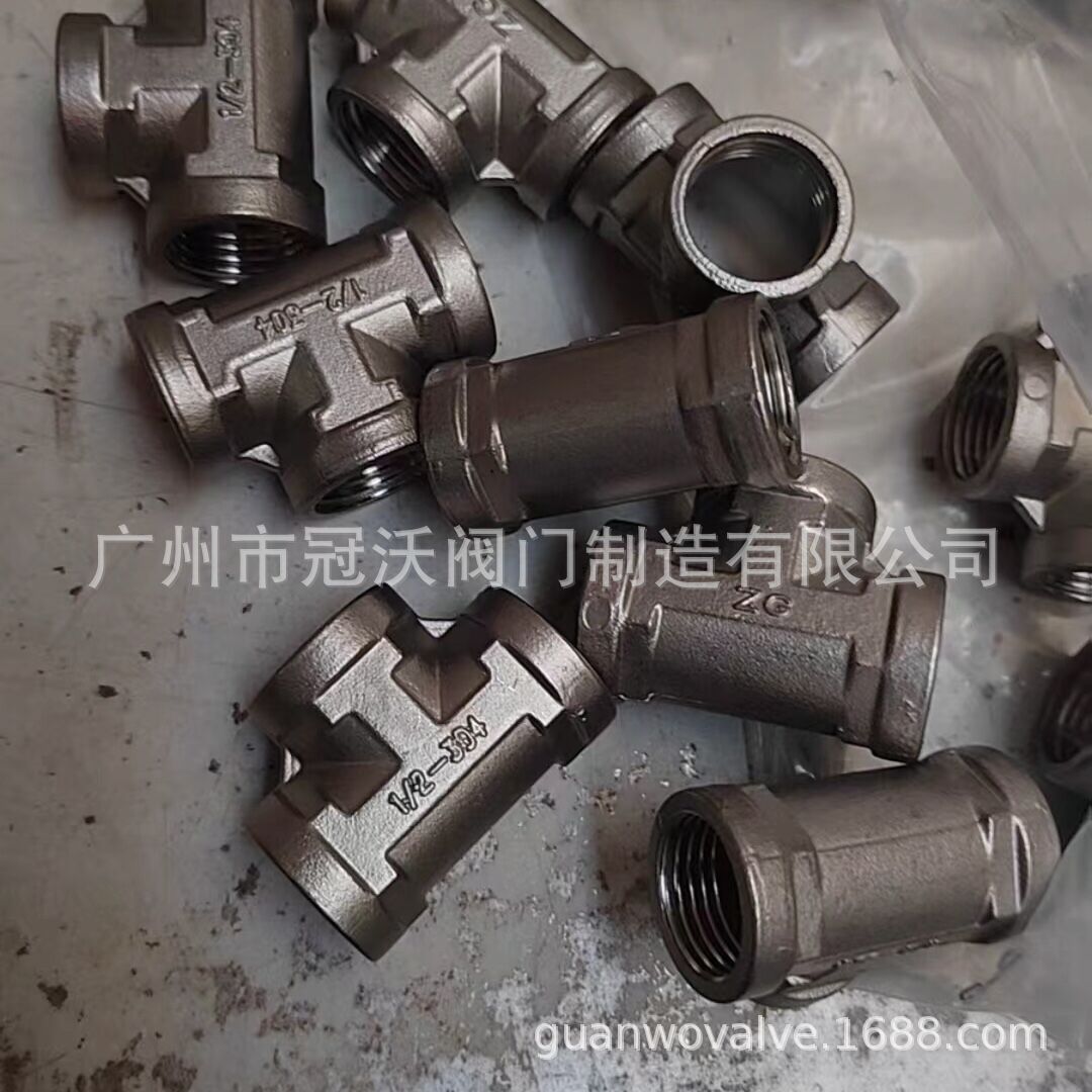 304不锈钢外丝三通 高压外螺纹三通接头 燃气水管加厚三通 内螺纹