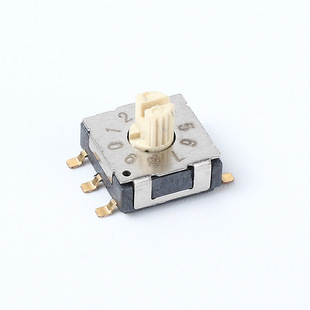 Zhongran 7 * 7 Adjustment Rotary Switch Side Plug Straight Plug Multiple Gear Specifications Knob Switch with Handle