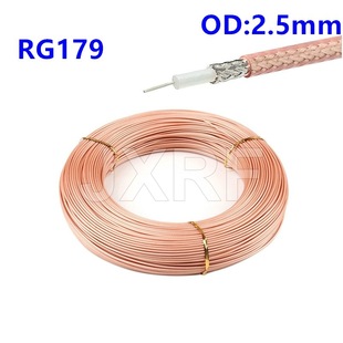JXRF coaxial RF cable RG179 silver-plated shielded wire 75 ohm HD SDI video signal line 75 ohm