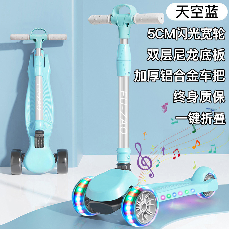 Scooter para niños 1 a 3 a 6 a 12 años plegable 10 a 15 niños, niñas, bebés, pedales para niños grandes