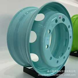 钢圈12R22.5*9.00轮毂真空胎轮毂半挂卡车货车铝合金钢圈跨境销售