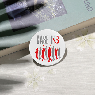 Korean boy band Stray Kids series peripheral brooch personalized music album CASE 143 tinplate badge