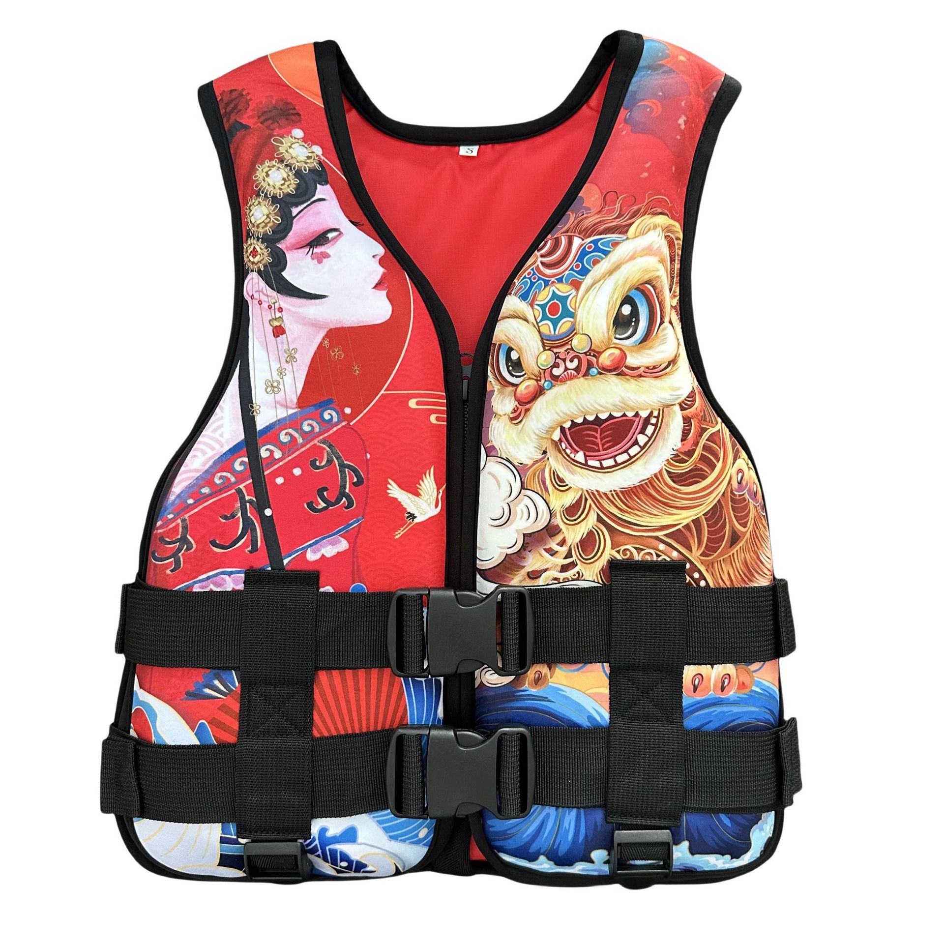 跨境新品儿童游泳浮力衣背心可爱卡通动物儿童救生衣马甲批发