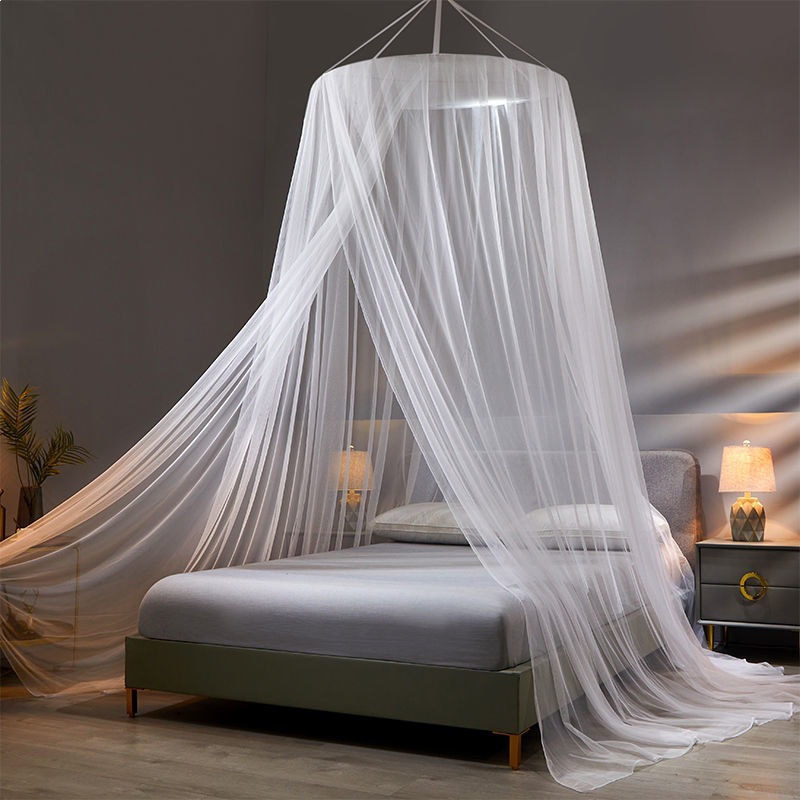 Nueva mosquiterina de techo casera princesa viento 1.8m sin soporte cúpula cifrado aterrizaje 1.5m cama tela 1.2