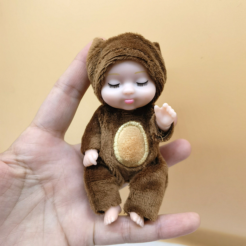 Caricatura encantadora muñeca de sueño bebé pacificador muñeca tela muñeca de peluche acompañante juguetes regalos para niños