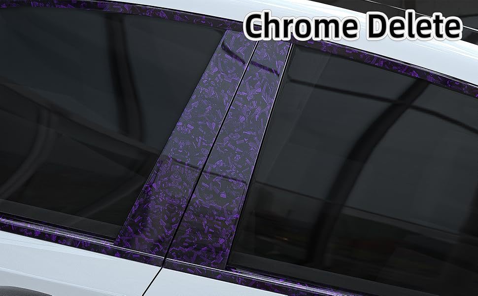 Car Door Sill Strip Anti-Step Pedal Decorative Strip Pet Forged Carbon Fiber Pattern Black Bumper Door Color Changing Film