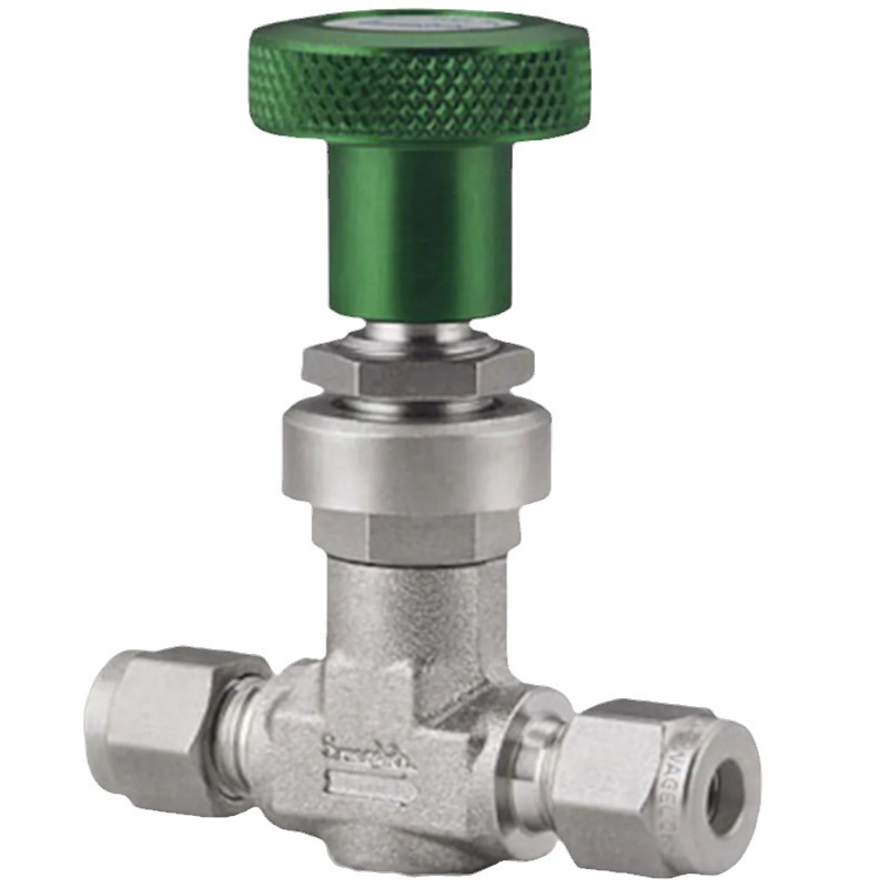 Swagelok SS-4L 不锈钢高流量计量阀，1/4 in.世伟洛克卡套管接头