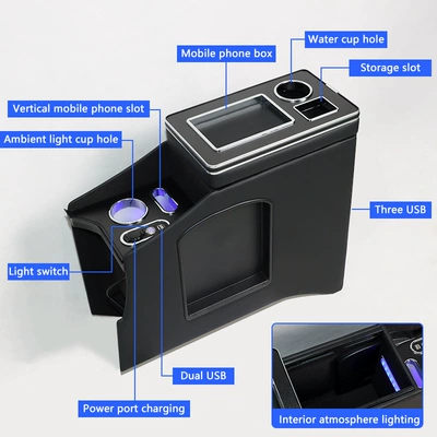 Armrest box Right-Hand Drive Version Central Storage Box