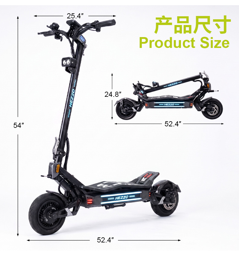 Cross-border export exclusive F7 electric scooter with dual motors, high power, customizable for adults, foldable for commuting