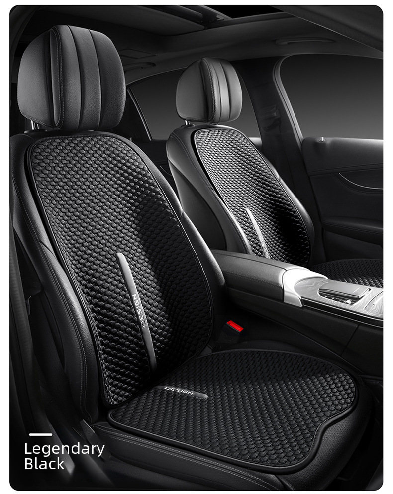 Car Cushion Four Seasons Universal Summer Ice Silk Seat Cool Cushion Women's Car Cushion Half Bag Seat Cover Ventilated Seat Cushion