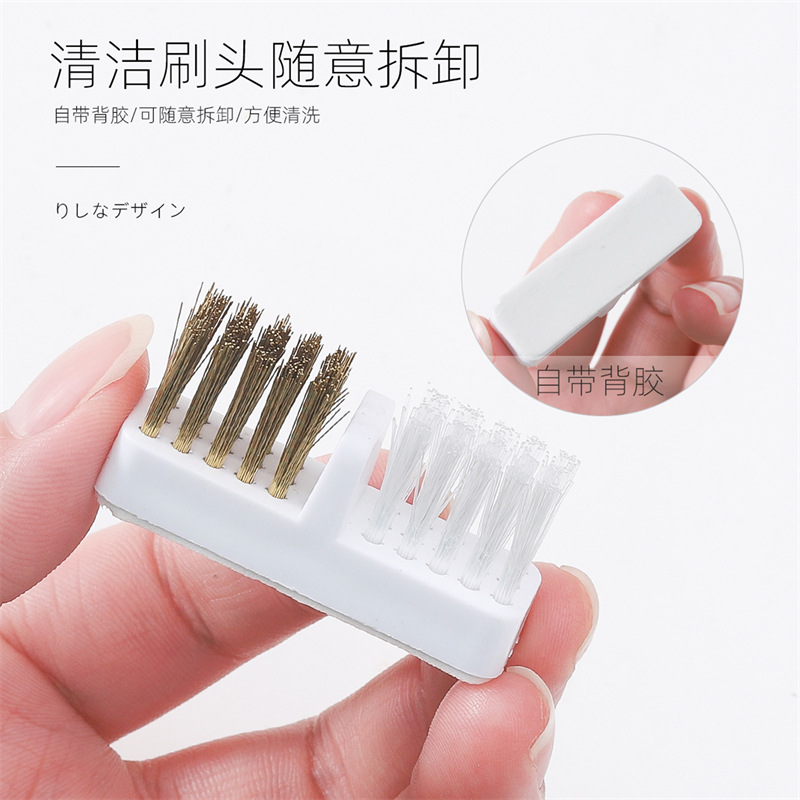 Caja de almacenamiento de cabezal de molienda de uñas de 30 orificios transfronterizos con cepillo de limpieza caja de polvo cabezal de molienda de uñas soporte de pantalla herramientas de uñas