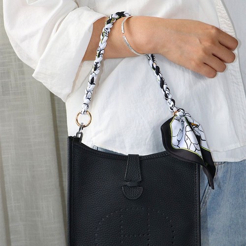 Macrame cord scarf bow chain accessories DIY finished colorful shoulder strap accessories women's bag scarf strap chain