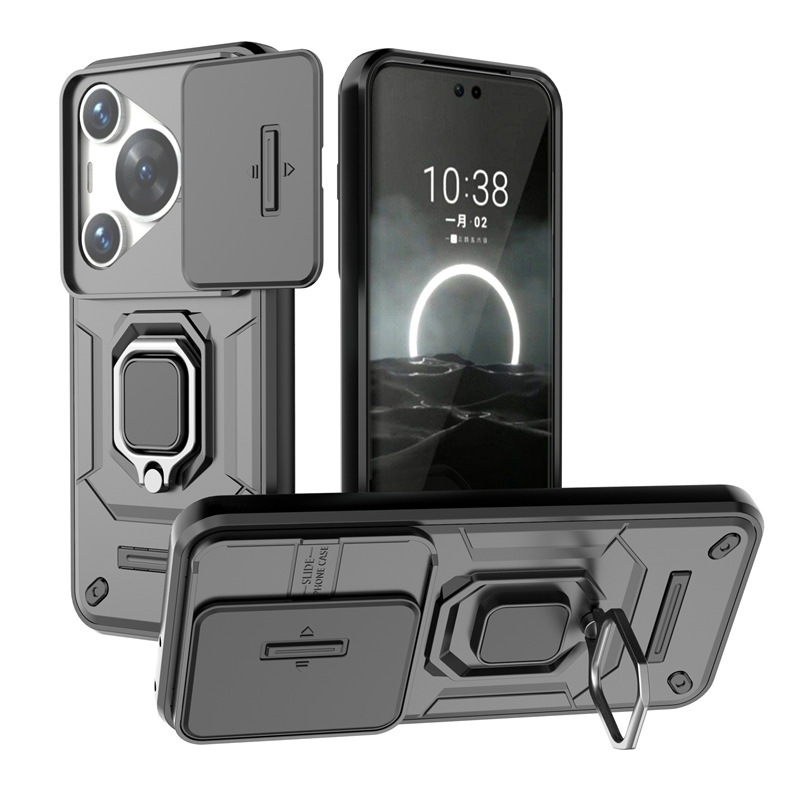 For Huawei Pura70Pro Fighting Bear Mobile Phone Case Pura70 Window nova13Pro Bracket Protective Cover