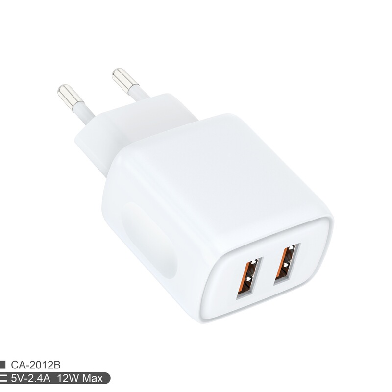 5V2.4A 12W Dual USB European Standard Charger Ce Certified Suitable for iPhone 2.4A Mobile Phone Charger 5V2.4A 12W Dual USB European Standard Charger Ce Certified Suitable for iPhone 2.4A Mobile Phone Charger