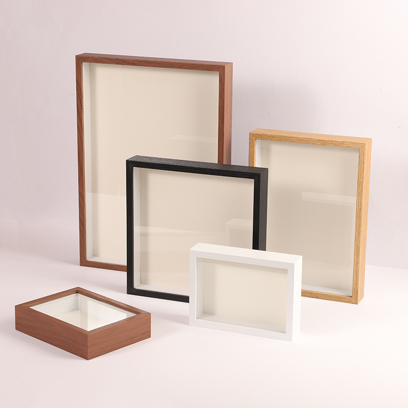 Three-Dimensional Hollow Photo Frame Wholesale Wall-Mounted Wooden Dried Flower Butterfly Specimen Frame Handmade DIY Display Frame