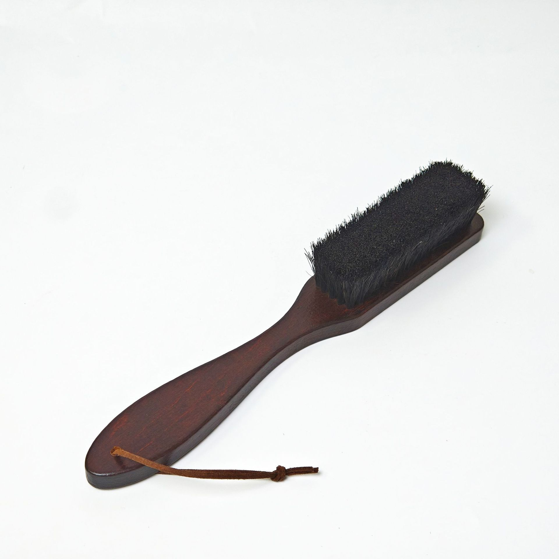 Cepillo de Zapatos de Pelo de Caballo de Madera de Haya, Descontaminación y Cuidado, para Calzado y Ropa