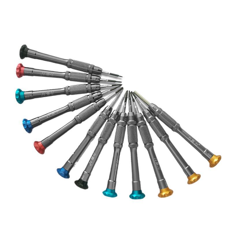 Cabeza de acero endurecida S2 acero manzana inferior cruzada destornillador pentagonal herramienta de desmontaje T3T4T5T6