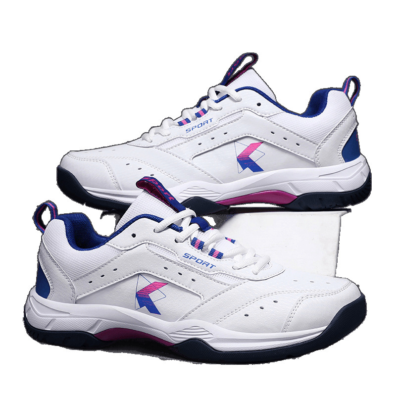 Zapatos deportivos transfronterizos suministro transfronterizo zapatos de carrera zapatos profesionales de bádminton zapatos de pareja de malla transpirables un cabello