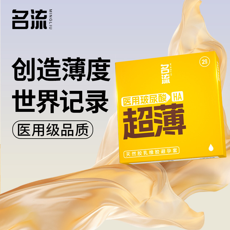 셀러브리티 월드 씬 메디컬 히알루론산 콘돔 2팩