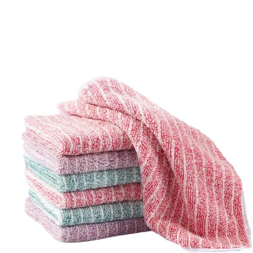 Kitchen Cleaning Cloth Household Non-oil Absorbent Towel No Shedding Tablecloth Household Supplies Cleaning Dishcloth 