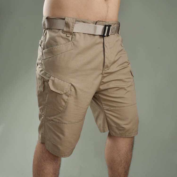 Verano casual ix7 pantalones cortos tácticos resistentes al desgaste de cuadros cortos deportivos resistentes al desgaste