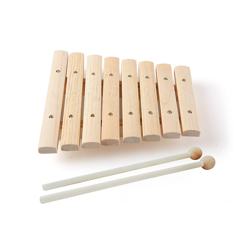 Fábrica al por mayor piano de percusión de diez tonos música para niños juguetes de educación temprana Orff instrumento de percusión piano de percusión de ocho tonos piano de percusión