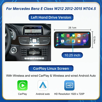 Car display Ntg 4.0/4.5/5.0 System Wireless - 1025inch-screens-for-e-class-2012-2015-ntg-45-system-left-hand-drive