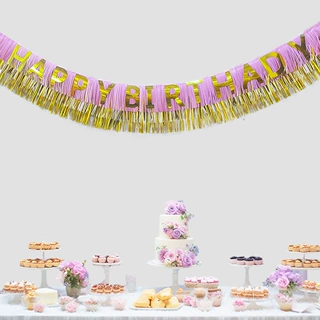 亚马逊生日派对横幅派对装饰拉旗卡通字母串旗HAPPYEBIRTHDAY拉旗