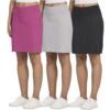 3 Pack: Women's 20 Golf Skirts Knee Length Skorts|ru