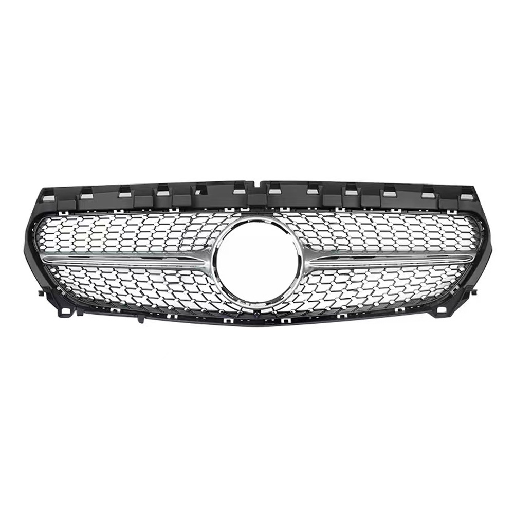 Applicable to 13-2019 Mercedes-Benz CLA modified GT starry C117 W117 front bumper middle mesh vertical bar grille