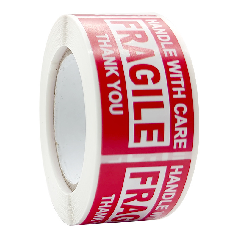 65g Weight letter Pattern Red Warning Fragile Sticker Shipping Self-adhesive Labels Tape 3
