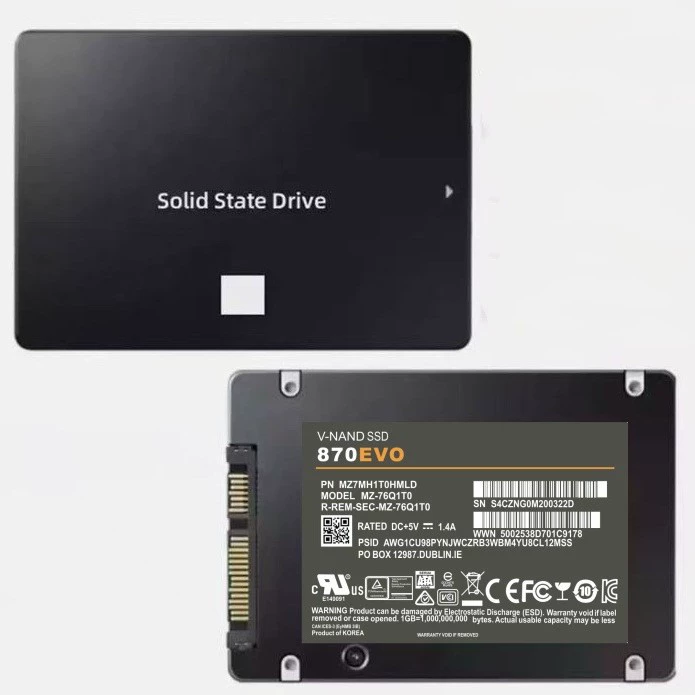 Переходящий границей 870EVO SSD SSD 1ТB 2ТB 4ТB SATA3 2.5-дюймовый настольный ноутбук универсальный