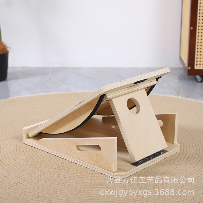 スポット木製ストレッチボードふくらはぎストレッチャー調整可能な2-in-1バランスボードフィットネスボードピラティスストレッチャー|undefined