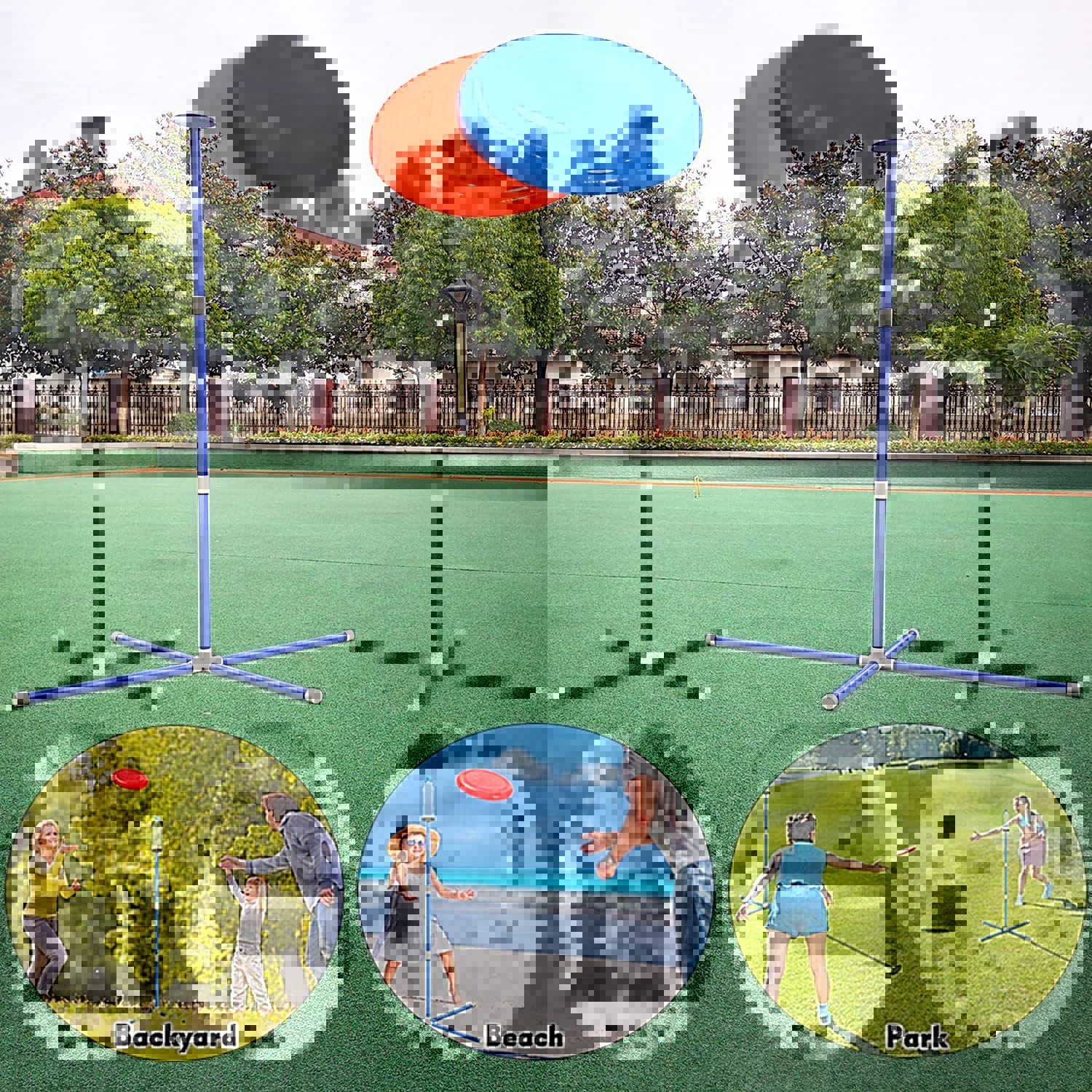 [Специально для Amazon] Фрисби игры Цель бросать газонные игры Набор фрисби